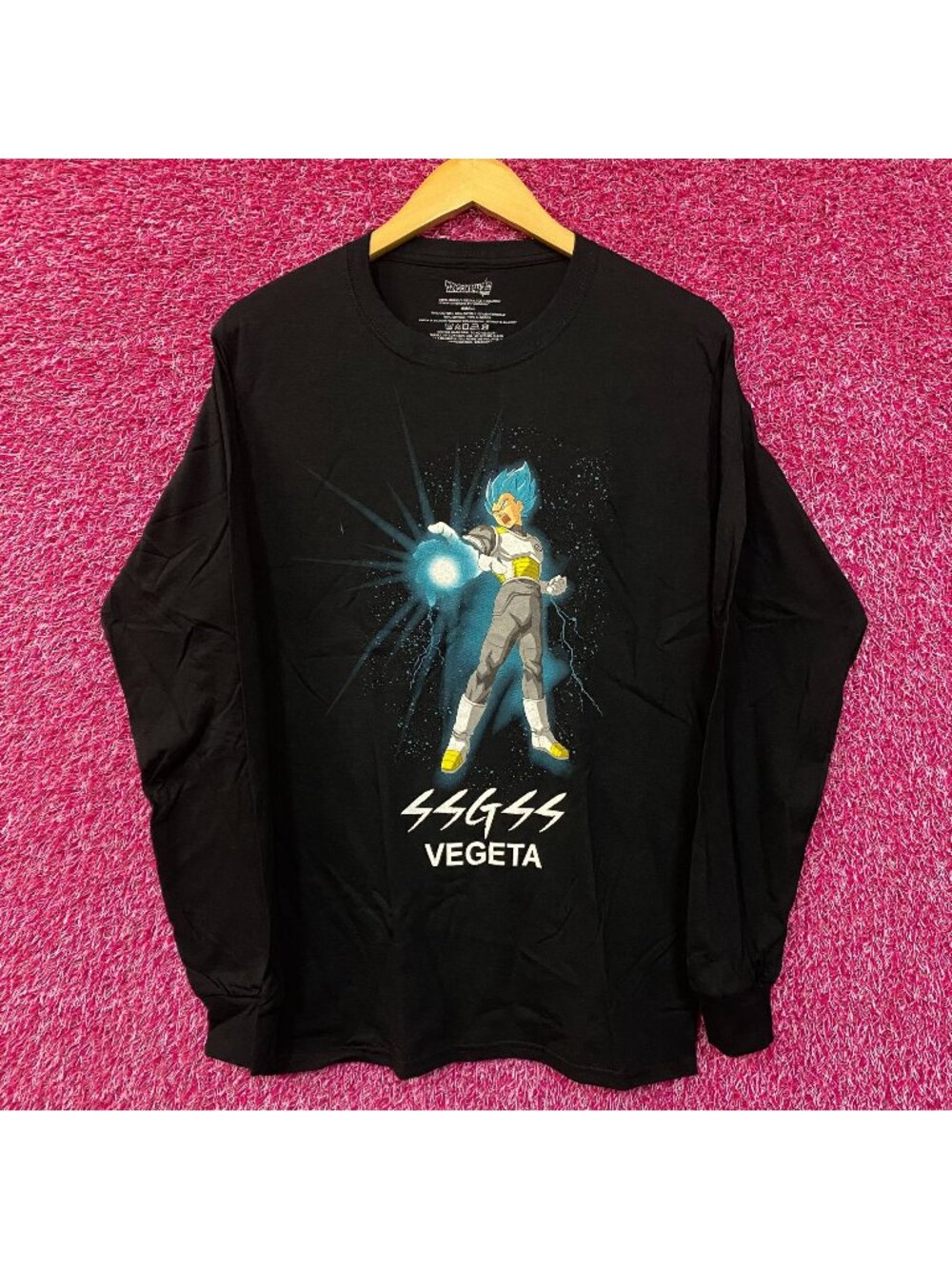 Dragon Ball Super SSGSS Vegeta Long Sleeve T-Shirt Small